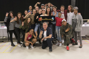 DESCENDANTS 3 - Stars of "Descendants 3" performed a script read-through of the highly anticipated sequel to the global smash hits "Descendants" and "Descendants 2." (Disney Channel/David Bukach) MELANIE PAXSON, JEFFERY, CHINA ANNE MCCLAIN, CHEYENNE JACKSON, CAMERON BOYCE, ZACHARY GIBSON, SOFIA CARSON, DAN PAYNE, DOVE CAMERON, KENNY ORTEGA (DIRECTOR, EXECUTIVE PRODUCER), BOOBOO STEWART, JEDIDIAH GOODACRE, MITCHELL HOPE, JADE MARIE, THOMAS DOHERTY, JAMAL SIMS, DYLAN PLAYFAIR, JUDITH MAXIE